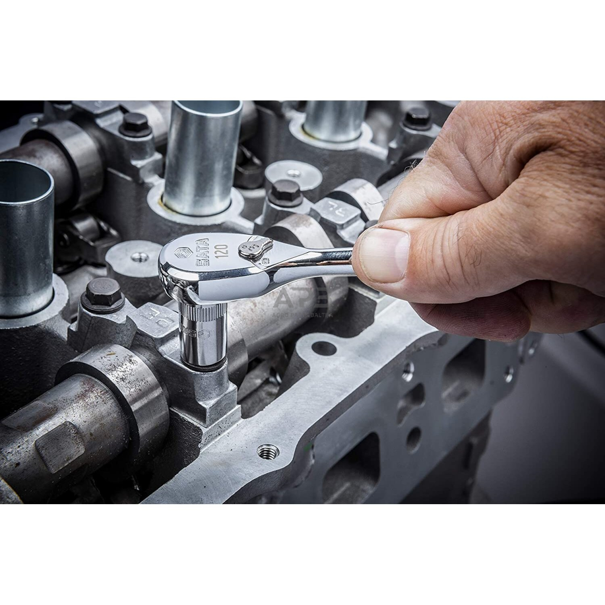 Terkšlė su metaline rankena 1/4" 60TH 120P 3 Terkšlė su metaline rankena 1/4" 60TH 120P 3