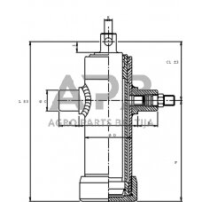 Teleskopinis cilindras Di Natale-Bertelli TC3022F