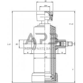 Teleskopinis cilindras Di Natale-Bertelli TC3035F