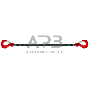 Tempimo grandinė su karabinais 10.6t 3.5m x13mm