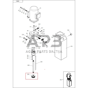Tepalo filtras hidr. keltuvo stotelei (atsarginė dalis), I30