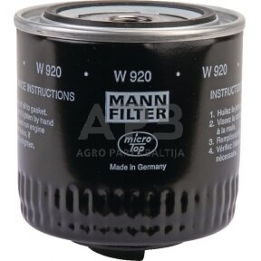 Tepalo filtras MANN-FILTER W920