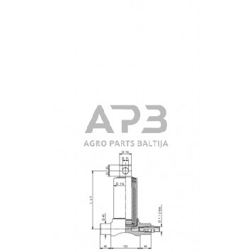 Teleskopinis cilindras Di Natale-Bertelli TC3535F 1 Teleskopinis cilindras Di Natale-Bertelli TC3535F 1
