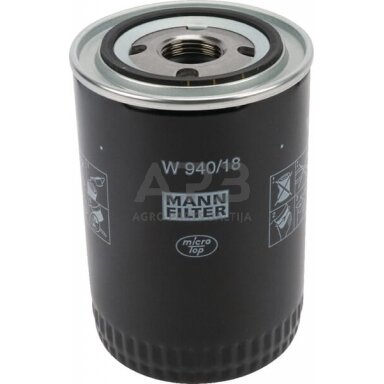Tepalo filtras MANN-FILTER W94018 Tepalo filtras MANN-FILTER W94018