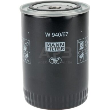 Tepalo filtras MANN-FILTER W94067 Tepalo filtras MANN-FILTER W94067