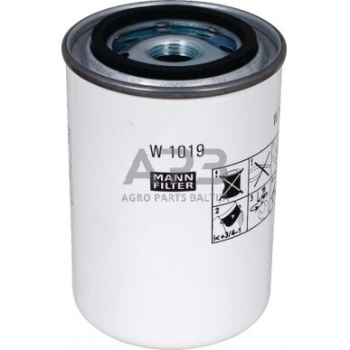 Tepalo filtras MANN-FILTER W1019 Tepalo filtras MANN-FILTER W1019