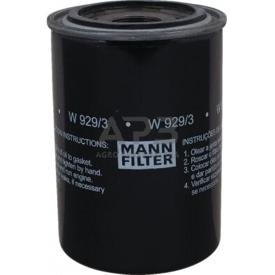 Tepalo filtras MANN-FILTER W9293 Tepalo filtras MANN-FILTER W9293
