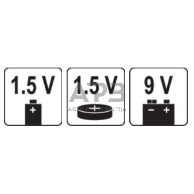 Testeris 1.5V ir 9V baterijoms 6 Testeris 1.5V ir 9V baterijoms 6