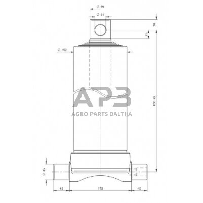 Teleskopinis cilindras Di Natale-Bertelli TC3556F 2 Teleskopinis cilindras Di Natale-Bertelli TC3556F 2
