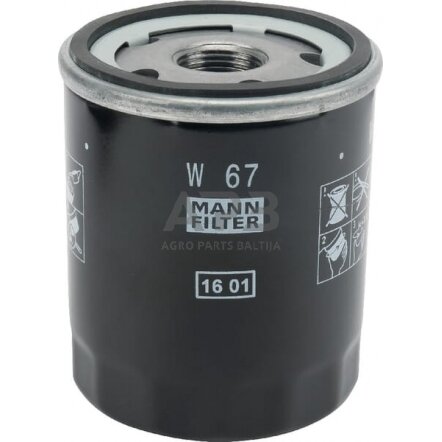 Tepalo filtras MANN-FILTER W67GJ Tepalo filtras MANN-FILTER W67GJ