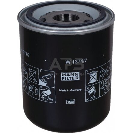 Tepalo filtras MANN-FILTER W13747
