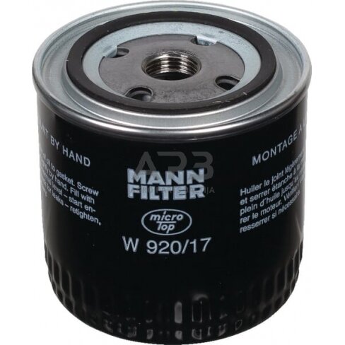 Tepalo filtras MANN-FILTER W92017 Tepalo filtras MANN-FILTER W92017