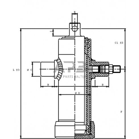 Teleskopinis cilindras Di Natale-Bertelli TC2021F 1 Teleskopinis cilindras Di Natale-Bertelli TC2021F 1