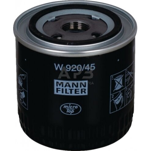 Tepalo filtras MANN-FILTER W92045 Tepalo filtras MANN-FILTER W92045