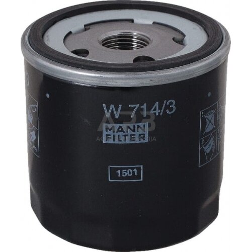 Tepalo filtras MANN-FILTER W7143 Tepalo filtras MANN-FILTER W7143