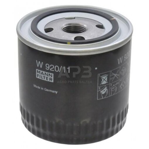 Tepalo filtras MANN-FILTER W92011