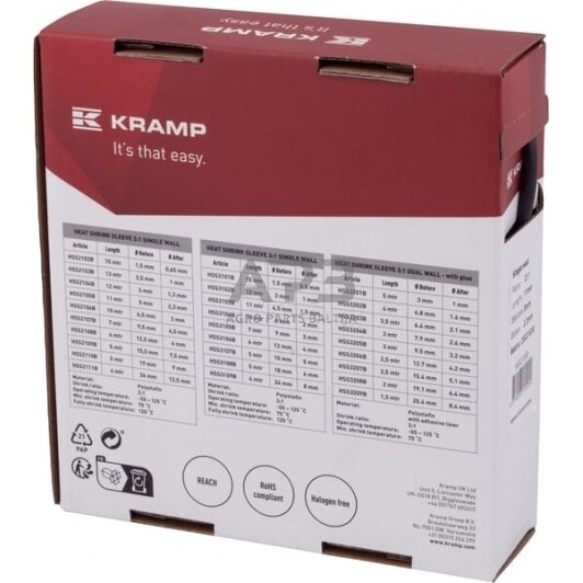 Terminis vamzdelis 5-2.3mm, 11m, HSS2105B 5 Terminis vamzdelis 5-2.3mm, 11m, HSS2105B 5