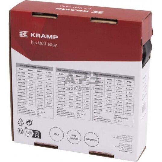 Terminis vamzdelis 15.5-7.5mm, 5m, HSS2109B 5 Terminis vamzdelis 15.5-7.5mm, 5m, HSS2109B 5