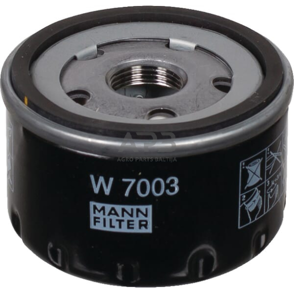 Tepalo filtras MANN-FILTER W7003 Tepalo filtras MANN-FILTER W7003