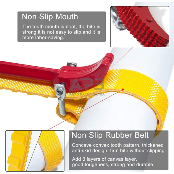 Tepalo filtro raktas su dirželiu 12" 3 Tepalo filtro raktas su dirželiu 12" 3