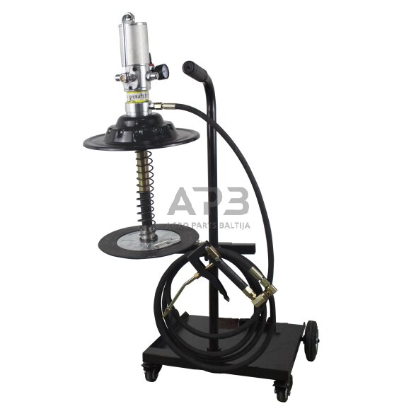 Tepalo pompa pneumatinė konsistenciniam tepalui su ratukais 2 Tepalo pompa pneumatinė konsistenciniam tepalui su ratukais 2