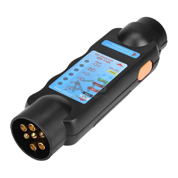 Testeris rozetės priekabai 12V 7POL Testeris rozetės priekabai 12V 7POL