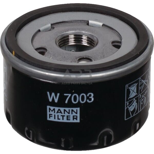 Tepalo filtras MANN-FILTER W7003