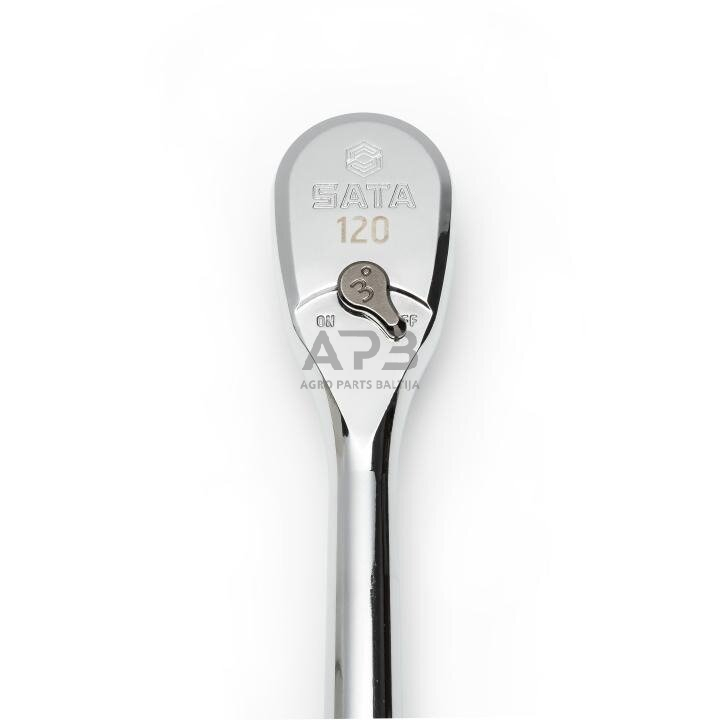 Terkšlė reversinės rinkinys 3vnt. 60TH 120XP (ovalo formos galvutė, metaline rankena) 2