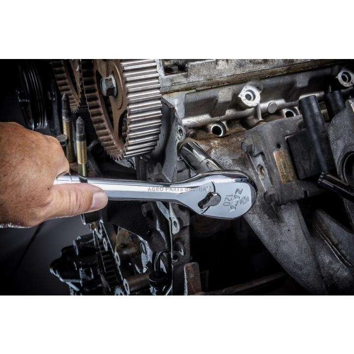 Terkšlė reversinės rinkinys 3vnt. 60TH 120XP (ovalo formos galvutė, metaline rankena) 4 Terkšlė reversinės rinkinys 3vnt. 60TH 120XP (ovalo formos galvutė, metaline rankena) 4