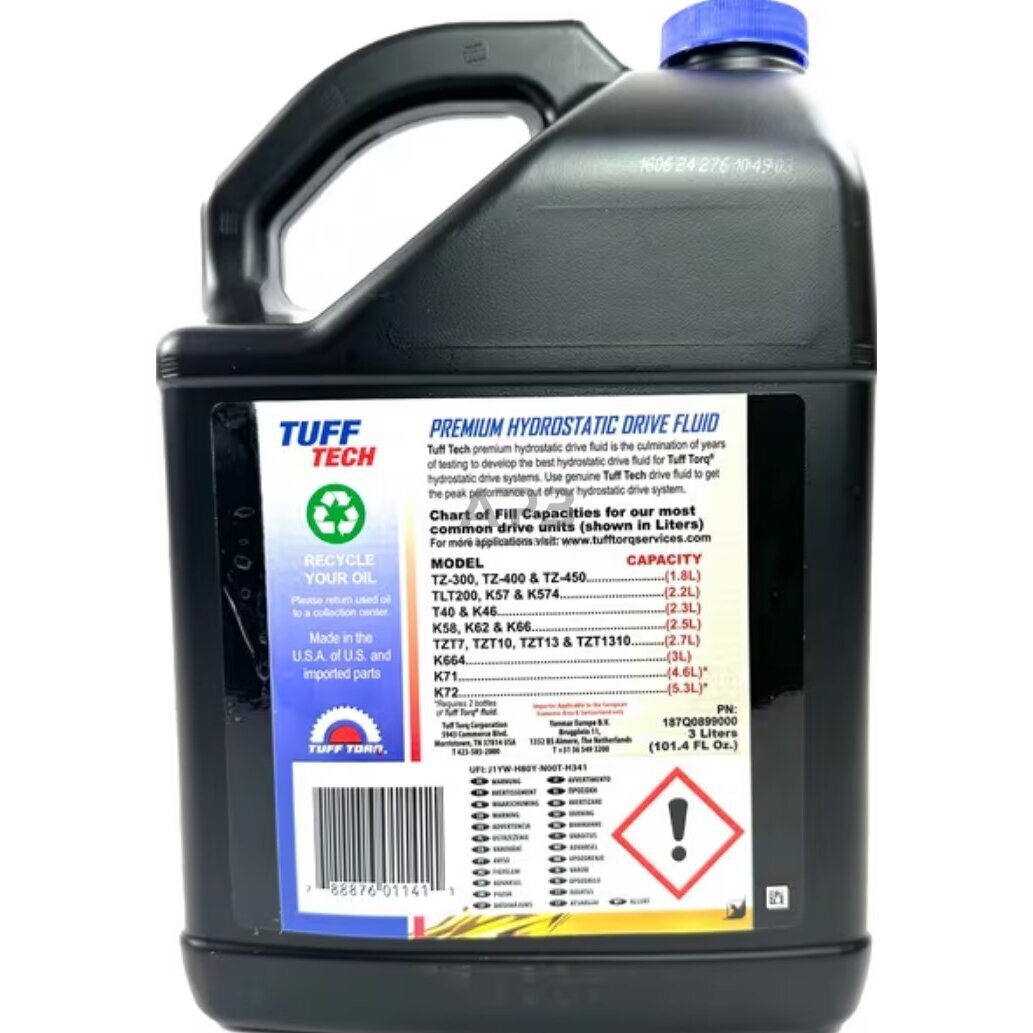 Transmisijos alyva sintetinė Tuff Torq 187Q0899000 3 litrai 1