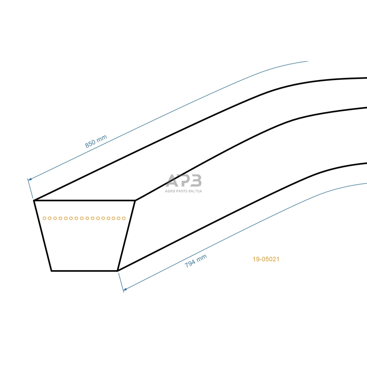 Trapecinis diržas Husqvarna 12,50x794mm Li, 12,50x850mm 534 10 02-41, 5341002-41, 534100241 Trapecinis diržas Husqvarna 12,50x794mm Li, 12,50x850mm 534 10 02-41, 5341002-41, 534100241