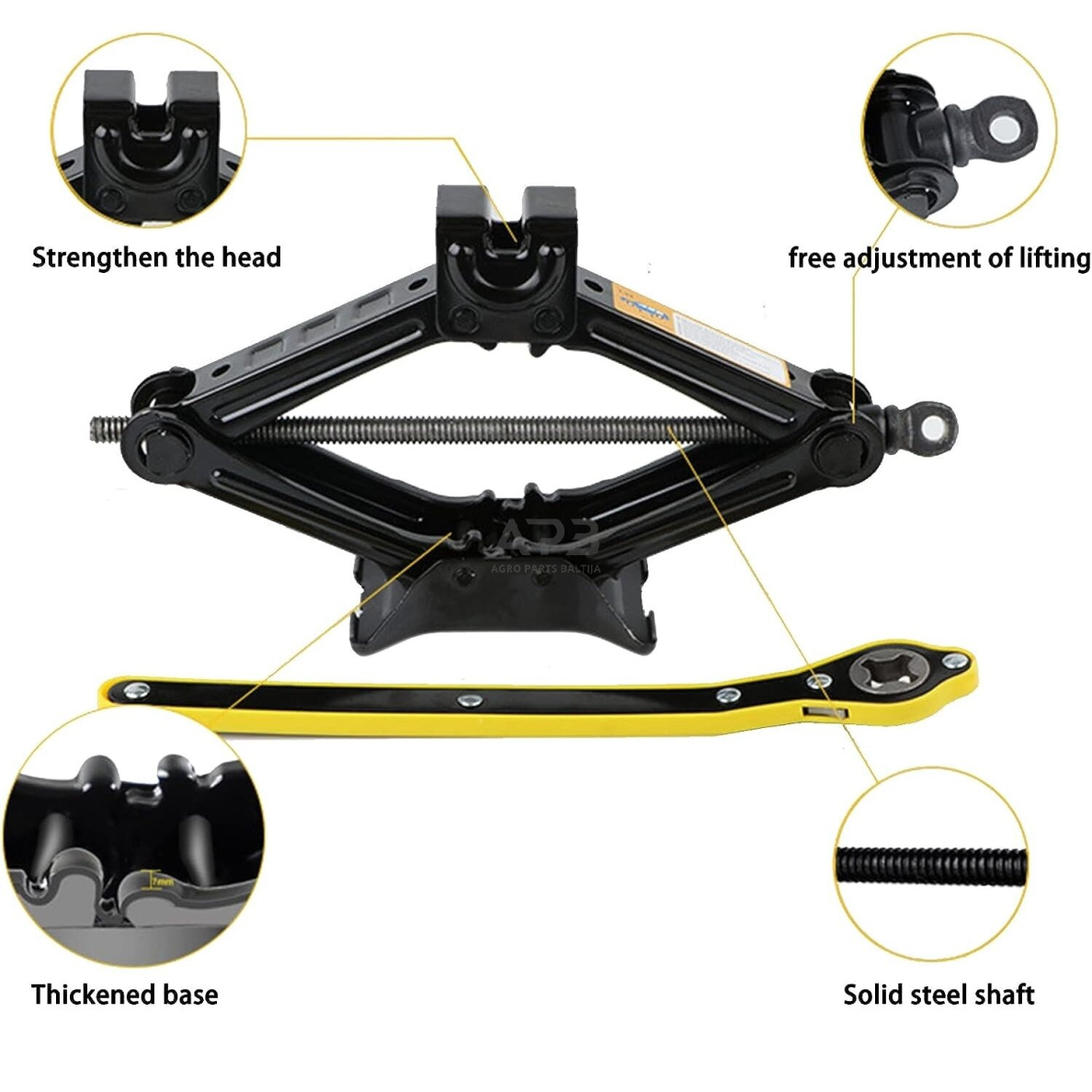 Trapecinis domkratas 1.5t 2 Trapecinis domkratas 1.5t 2