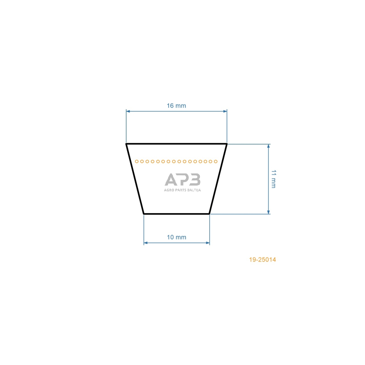Trapecinis eigos diržas Ryobi 13AD678G034 754-0370, 954-0370 15,88x1219,20mm La 2