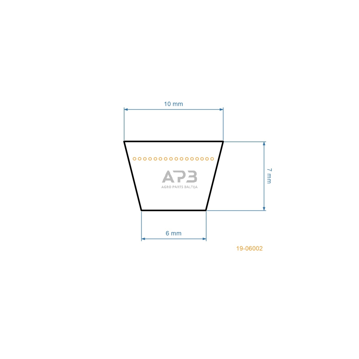 Trapecinis eigos diržas vejapjovėms Z24,5 10x620mm Li, 10x658mm La 2