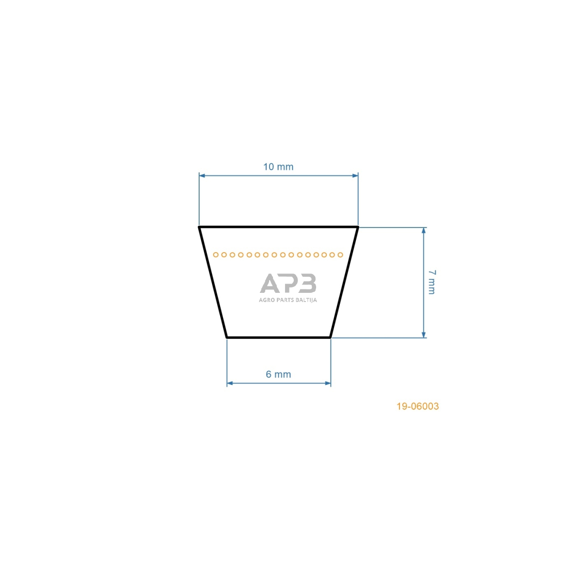 Trapecinis eigos diržas vejapjovėms Z25,5 10x650mm Li, 10x688mm La 2 Trapecinis eigos diržas vejapjovėms Z25,5 10x650mm Li, 10x688mm La 2