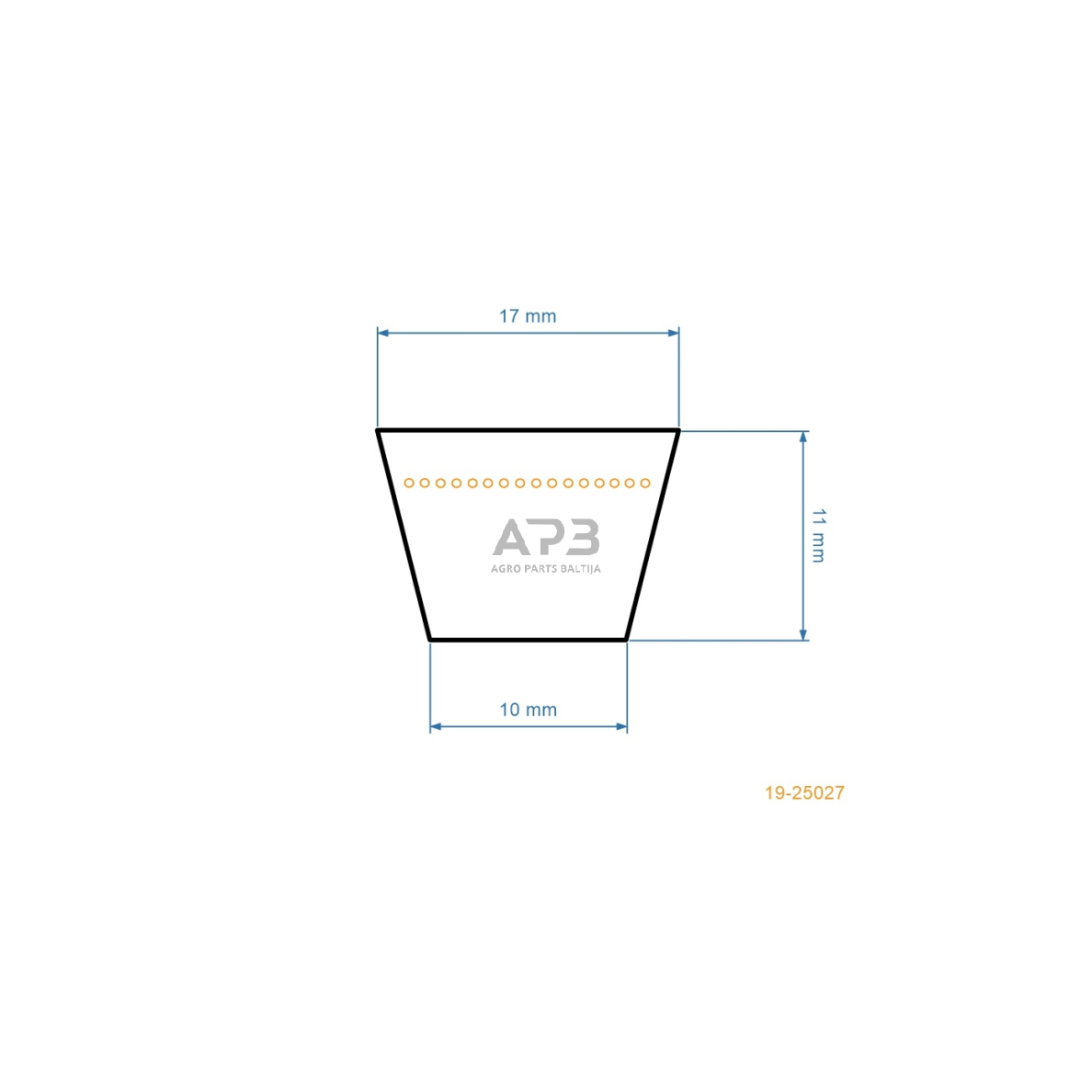 Trapecinis eigos diržas White LT 180 15,88x2311mm La 2 Trapecinis eigos diržas White LT 180 15,88x2311mm La 2