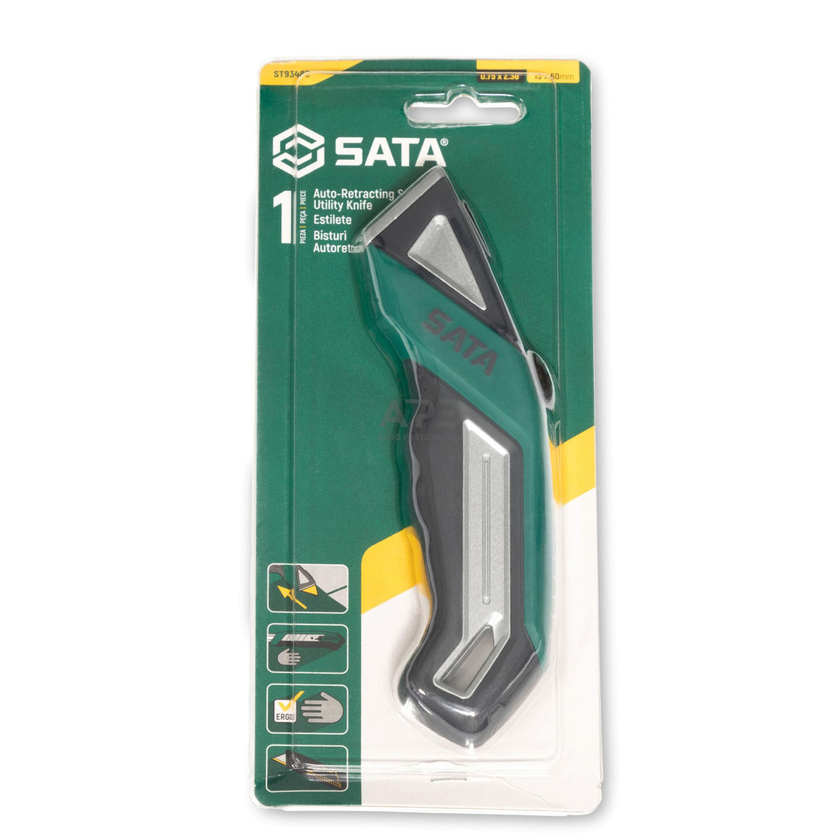 Trapecinis peilis su keičiama geležte 19mm 5 Trapecinis peilis su keičiama geležte 19mm 5