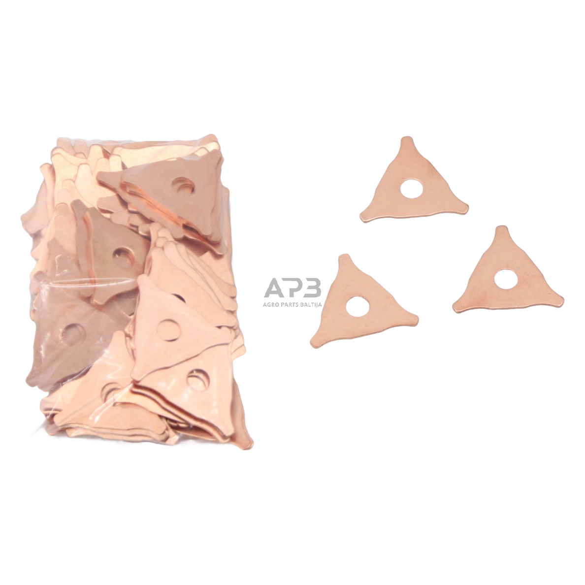 Trikampių poveržlių rinkinys 10vnt. taškinio lyginimo aparatams