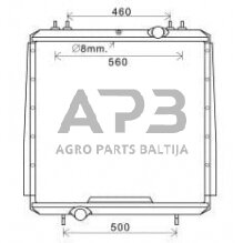 Traktoriaus radiatorius H930200051100N 1 Traktoriaus radiatorius H930200051100N 1