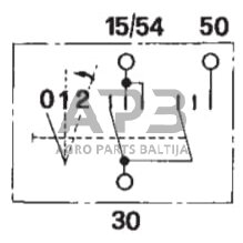 Traktoriaus užvedimo spynelė Cobo 0-1-2, 3 kontaktų 14184100 2 Traktoriaus užvedimo spynelė Cobo 0-1-2, 3 kontaktų 14184100 2