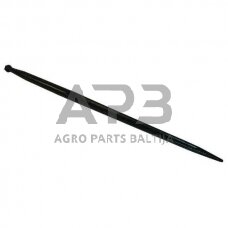 Krautuvo noragai, tiesūs, dvigubo T skerspjūvio, 36x1100 mm, smailus antgalis su M22x1,5 mm veržle, juodi, gopart RT1GP