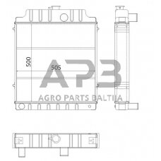 Traktoriaus radiatorius 1695721M2N