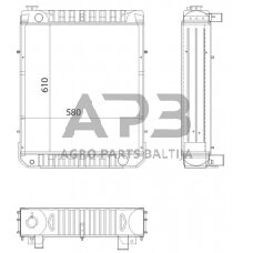 Traktoriaus radiatorius 3226796R92N