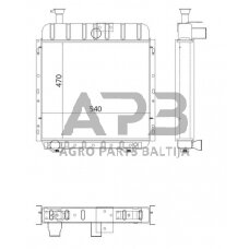 Traktoriaus radiatorius 3382797M91N