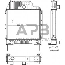 Traktoriaus radiatorius 3618630M92N