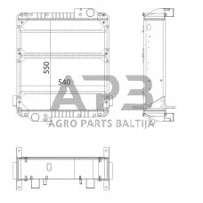 Traktoriaus radiatorius 3781116M1N