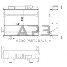 Traktoriaus radiatorius 3786444M1N
