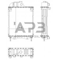 Traktoriaus radiatorius 70U130101001N