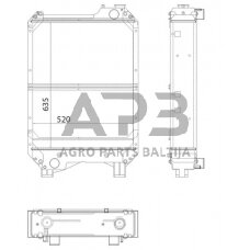 Traktoriaus radiatorius 82013306N