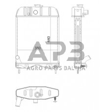 Traktoriaus radiatorius 894319M92N